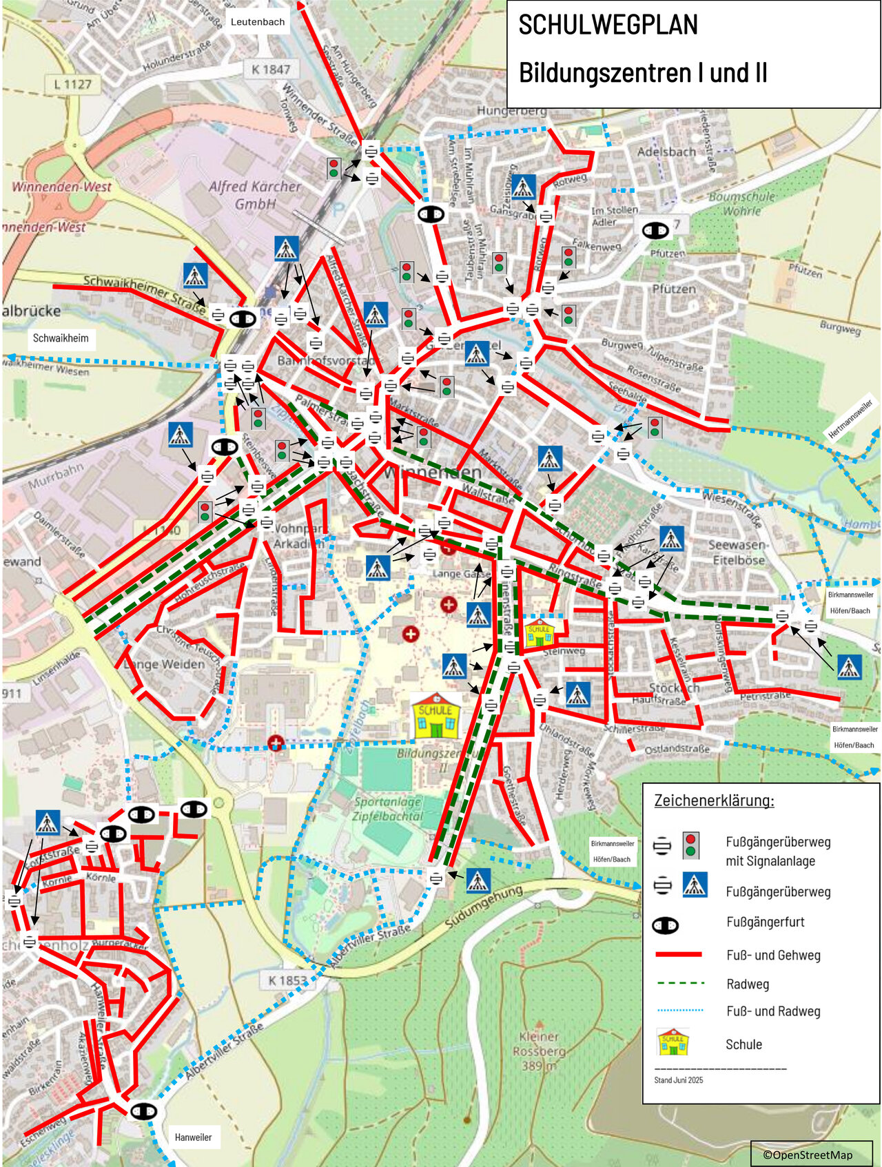  Karte des Schulwegplan